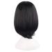 MapofBeauty Short Straight Black Cosplay Wig for Women - 14/35cm | High-Quality Comfortable & Stylish - Buy Online on GoSupps.com