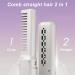 Cordless Hair Straightener with 3 Temperatures & Anti-Scald Comb Teeth - Ideal for All Hair Types (Khaki) | International Shipping Available - Buy Online on GoSupps.com