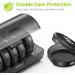 AUVON Black Weekly Pill Organizer for Large Pills | 7-Day Pill Box with Dual Protection | Travel-Friendly Small Pill Case for Medications Vitamins & Fish Oils - Buy Online on GoSupps.com