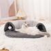 Jodimitty Cat Tunnel Bed Grey Plush Cat Tunnels for Indoor Cats Cat Play Mat with Hanging Ball Toy Pet Tunnel Gift for Cat Bunny (76x53x17cm) M (76x53x17cm) Grey - Buy Online on GoSupps.com