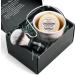 ABBAS 4in1 Synthetic Dachs Razor Brush Set | Stainless Steel Stand & 3.5oz Natural Shaving Soap | Premium Men's Wet Shaving Kit - Buy Online on GoSupps.com