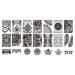 Vektenxi Premium Quality Lace Stamper Nails Art Stamp Stamping Nail Template Flowers Image Printer Plate