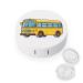 School Bus Contact Lens Travel Kit Portable Cute Contact Box with Mirror for Daily Outdoor