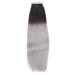 Buy 100% Remy Real Hair Tape In Extensions - #1B/Silver Ombre - 40cm - 50 Bricks - Tresse by Novon Hair Extensions - Buy Online on GoSupps.com
