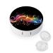 Contact Lens Case Rainbow Musical Note Melody Print Plastic Contact Lens Case contact Lens Care Box ontact Lens Travel Box