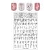 FingerAngel Stamping Plates Set - Nail Art Stamp Collection with Organizers | XL11-14 B - Buy Online on GoSupps.com