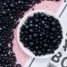 Sprinkles Black Edible Pearl Sugar Candy Cupcake Cake Topper 120g/ 4.2oz Decorative Glitter Sprinkle Mix for Baking Cake and Cookie Decorating