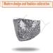 Bling Sequin Face Mask for Women - Reusable & Washable Fashionable Pink/Grey/Gold Mask - Buy Online on GoSupps.com