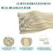 Doores Clip-in Real Hair Extensions 22 Inch - Ashblond Highlights & Platinum Blonde - 120g Remy Hair - 7 Pieces 55cm - Buy Online on GoSupps.com