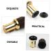 Minkissy Retractable Hairdressing Brush & Shaving Brush - Dual Use Body & Face Powder Brush for Men - Golden 13.5x6 cm - Buy Online on GoSupps.com