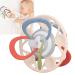 Sensory Silicone Teether for Babies - Colorful Lines | Crisp Sound | Easy to Clean | Reduce Swelling | 4 Textured Teething Toys - Buy Online on GoSupps.com