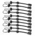 Houson 10 pieces backpack rope buckle backpack walterwalk holder fastening cord rope adjustable rope strap buckle for mountaineering camping hiking