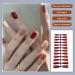 Dajidafu Long Nails Press-on Handheld Fingernail Manicure Stylish Matching Beauty Accessories Manicures Glossy Tips Dark Red 1 - Buy Online on GoSupps.com