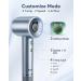 Hair Dryer 110000 RPM Professional High-Speed Blow Dryer 200 Millions Negative Ionic Care Hair Dryer for Fast Drying Low Noise Thermo-Control Hair Dryer with Nozzle (2024 Upgrade) Silver - Buy Online on GoSupps.com