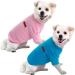 Hualisiji dog sweater fleeco dog sweater Small dogs warm dog sweatshirt warm and light with a soft texture easy to wear and light colors (XL blue+pink) XL 2PCs blue+pink