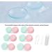 Agate Contact Lens Containers Set 6 Portable Holders with Fluid Bottle & Tweezers for Home & Travel | Durable Plastic Lens Case - Buy Online on GoSupps.com
