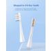 FOSOO Clean C2 Brush Heads Refill - 4 Pack | Compatible with ACE/APEX/NOV/LUX Electric Toothbrush - Buy Online on GoSupps.com