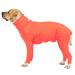 ETDANE DISCHES THE SPECIALS Surgical recovery suit anti-hair failure body for female and male dogs long-sleeved claming pile suit with legs orange/xs X-Small Orange