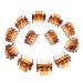 Fityle 12-Piece Resin Mini Hair Clip Set - Trendy Hair Grippers & Claws | Stylish Hair Accessories in Coffee Color for All Hair Types - Buy Online on GoSupps.com