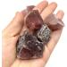 Natural Crystal Rough Natural Crystals and Stones Natural Raw Gemstone Red Strawberry Quartz Crystal Material Stone 300g for Decoration QINTINYIN - Buy Online on GoSupps.com