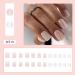 24Pcs Nude Pink Press On Nails - Short Square Glossy Glitter Artificial Coffin Nail Art for Women | Full Cover Fake Nails & Acrylic Manicure Supplies - Buy Online on GoSupps.com