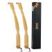 WarmLife back scratch for men gifts for women 17 inch curved long handle bamboo back scratch wood gifts for mom dad - 2 pieces