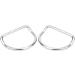 BuyWeek Diving Weight Belt D Rings - 2Pcs Stainless Steel Bent Diving D Rings for 2.0 Webbing Weight Belt | Outdoor Activities Accessory - Buy Online on GoSupps.com