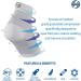 OrthoSleeve FS6 Compression Foot Sleeve for Plantar Fasciitis & Heel Pain | Medium Black - Support for Achilles Tendonitis & Swelling (One Pair - Buy Online on GoSupps.com