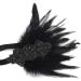 Anglacesmade 1920s Flapper Feather Headband - Black Feather Roaring 20s Headpiece - Buy Online on GoSupps.com