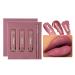 Espoce Lipstick and Lip Liner Set  4 Pcs Matte Glossy Shiny Lip Gloss and Lip Liner Kit  Non-Sticky  Waterproof  Long Lasting  Stone  0.5 Fl Oz