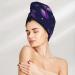 Eggplant Microfiber Hair Towel | Soft Super Absorbent Wrap for Women | Quick Dry Coral Velvet Cap for Long Curly & Thick Hair - Buy Online on GoSupps.com