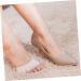 Childweet Invisible Half Socks for Men & Women | 4 Pair Cotton Toe-Topper Yoga Pads | Non-Slip Slippers | Ideal for Sandals | 10x7cm White - Buy Online on GoSupps.com