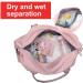 Large Pink Women's Travel Weekender Gym Bag - Fits 15.6 inch Laptop | Overnight Duffel Shoulder Bag for Sports & Workouts - Buy Online on GoSupps.com
