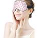 Shop Strawberry & Pink Cow Skin Sleep Mask for Women | Adjustable Eye Shades with Elastic Strap - International Shipping Available - Buy Online on GoSupps.com