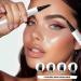 Eyebrow Pencil with 4 Fork Tip Long-Lasting Eyebrow Smudge-Resistant Pencil Waterproof Brow Pen 3D Microblading Brow Tint Pens for Makeup Beginners Stays (Light Brown) - Buy Online on GoSupps.com
