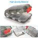 2PCS Portable Travel Pill Organizer Box with 10 Compartments Grey+Dark Red - Buy Online on GoSupps.com