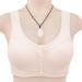 IQYU Women's Sexy Lace Front Button Shaping Cup Adjustable Shoulder Strap Large Size Iron-Bra Tank Top Bustier - Beige - Buy Online on GoSupps.com