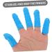 OSALADI Nitrile Finger Cots - 100pcs Sky-blue Finger Protection Covers for Relief & Protection | Durable Butyronitrile Finger Covers 6.50X2.50X2.50CM - Buy Online on GoSupps.com