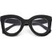 FEISEDY Retro Oversized Blue Light Blocking Reading Glasses - Anti Glare Thick Frame for Digital Eye Strain - B2980 Black Frame 2.0x - Buy Online on GoSupps.com