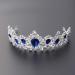 Frcolor Blue Crystal Crown Tiara - Bridal Headpiece & Rhinestone Headband for Weddings & Parties - Buy Online on GoSupps.com