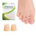 Welnove Pinky Toe Sleeves Protectors - 12-Pack Aloe Vera Extract Infused Silicone Toe Covers for Corns Calluses Blisters Soft Gel Protector Toe Cushions for Pain Relief (XSmall Beige)