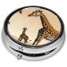 Mother and Child Giraffe Round Pill Box | 3 Compartment Travel Organizer | Portable Pill Box for Travel - Buy Online on GoSupps.com