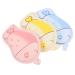 Minkissy 3pcs baby bathroom sponges fish shape infant body sponge peeling bad pads clothes luffa shower rubbing towel for toddler newborns