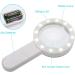 Oversized 12 LED Handheld Magnifier and Light XYK 20X Oversized Illumination Magnifier for Reading Checking Exploring Hobbies etc. (White) Made in China - Buy Online on GoSupps.com