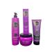 KERAGOLD PRO - Ultimate Pack Expert Liss XL - Sulfate-Free with Keratin & Silk Protein - Shampoo 500 ml + Mask 500 ml + Serum 100 ml + Random Leave-In Treatment