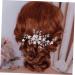 Ipetboom 1 Pc Wedding Headpiece Rhinestone Headpiece Rhinestone Hair Clip Pearl Hair Pin Hair Comb Pearl Hair Barrettes Pearl Hair Clip Crystal Headpiece Combs The Flowers Accessories Bride - Buy Online on GoSupps.com