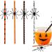 Halloween Straws - Decorative Drinking Paper Straws with Spider Design Halloween Decorative Drinking Straws Halloween Supplies for Kids Pochy 10 Spiders - Buy Online on GoSupps.com