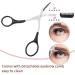 Precision Eyebrow Scissors with Comb - Non-Slip Finger Grips - Hair Removal Tool for Men and Women (Black/White/Pink) - Buy Online on GoSupps.com