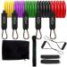 11 Pcs/Set TPE Resistance Bands 100LB 150LB Women Colorful Fitness Training Belt Yoga Pull Rope Gym Equipment Elastic Tube (Multi Colored) Multicolor colored