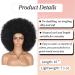 Kalyss 16 Women's Short Afro Kinky Curly Hair Wig - Premium Synthetic, Natural Look - 150% Density - Buy Online on GoSupps.com